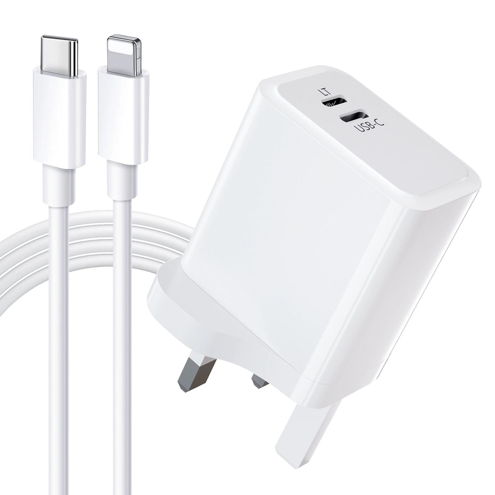 

Двухпортовое зарядное устройство PD25W Flash Charging Set Новая модель Подходит для Apple 8~16 Android PD Reverse L+C Fast Charge Plug standard 25W C + L