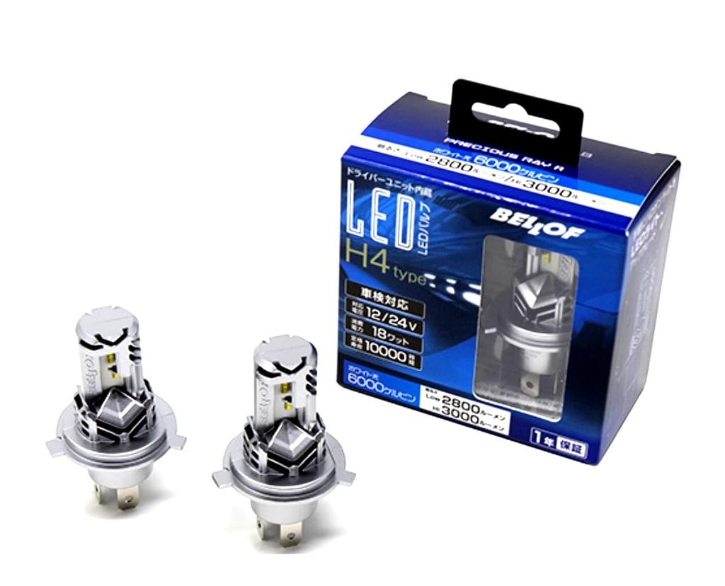 BELLOF Precious Ray R Head Fog LED Bulb 6000K & (H4 HiLo)