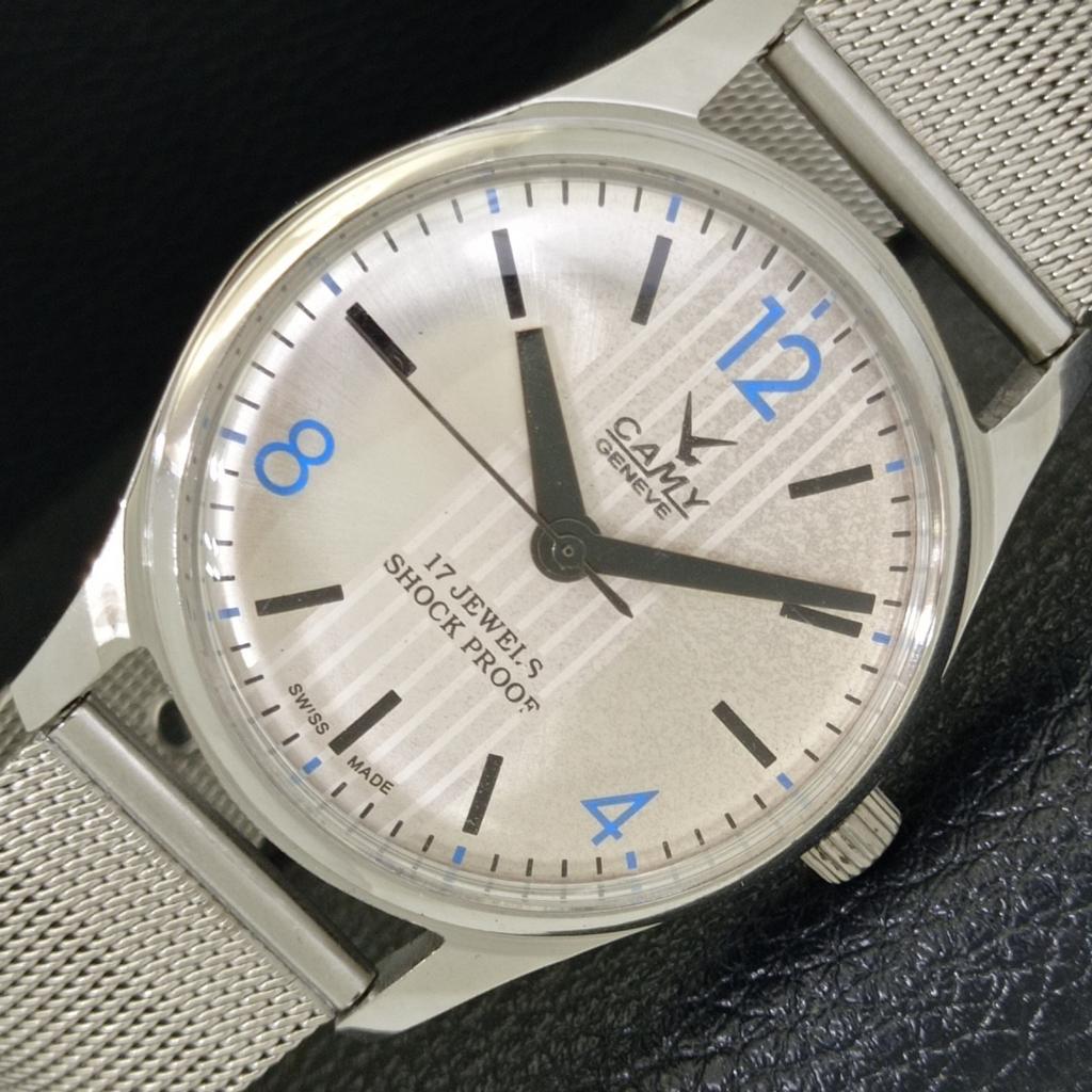 

ВИНТАЖНЫЕ ШВЕЙЦАРСКИЕ МУЖСКИЕ ЧАСЫ CAMY С РУЧНЫМ ЗАВОДОМ, СЕРЕБРИСТЫЙ ЦИФЕРБЛАТ, a500405-2 R151c-a500405