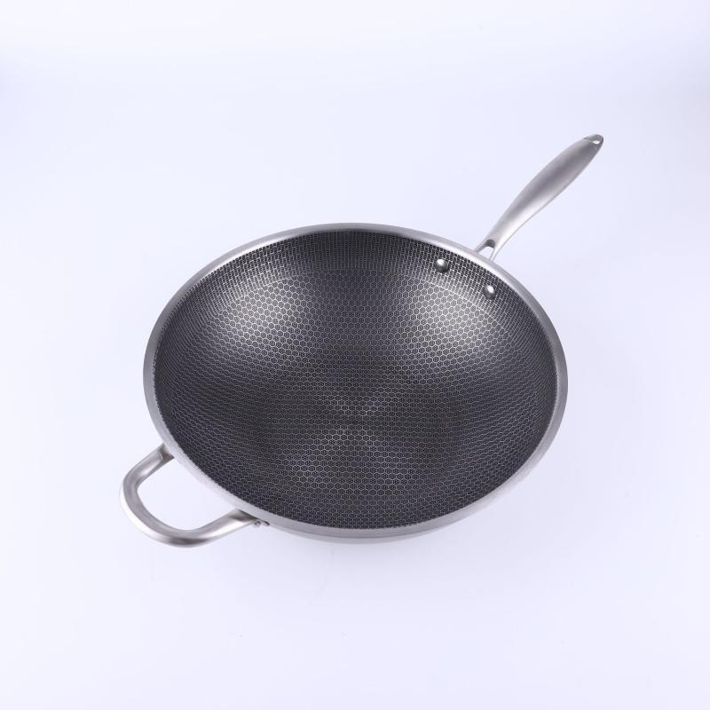 

ZISIZ 34cm Stone-Coated Universal Non-stick Wok