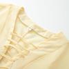European & American Women's V-Neck Tie-Waist Fashion Casual Shirt