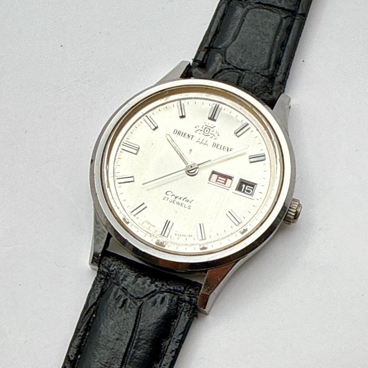 Used B161 [Working/Vintage/New Belt] ORIENT AAA DELUX Orient Automatic Mechanical 27 Jewels Men s Watch