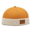 Cappello da Marinaio Cappelli Senza Visiera Berretto Berretto Cappello Per Uomo Donna Velluto a Coste Stile Retro Polsino Arrotolato Cappello da Porto