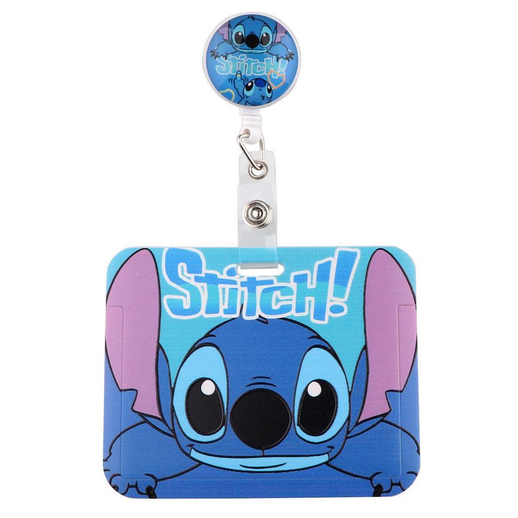 Cute Planet Plushie ID Card Holder with Slide Case & Lanyard for Phone and Access Cards