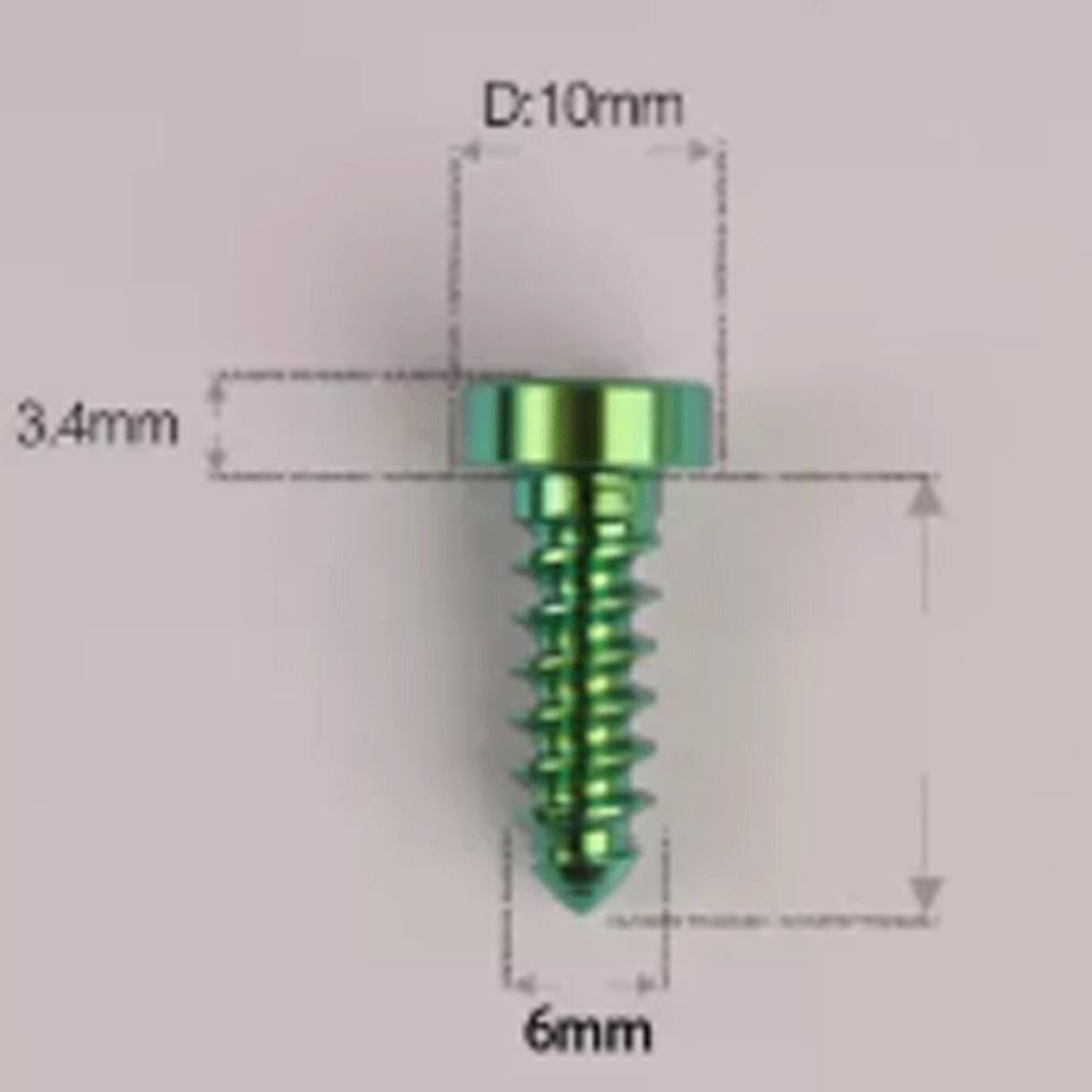 

1 PC Various Color M6x16/20/25/30mm GR5 Titanium Alloy Self-tapping T30 Torx Cap Head Self-tapping Screw For Motorcycle Case DIY M6x16mm зелений