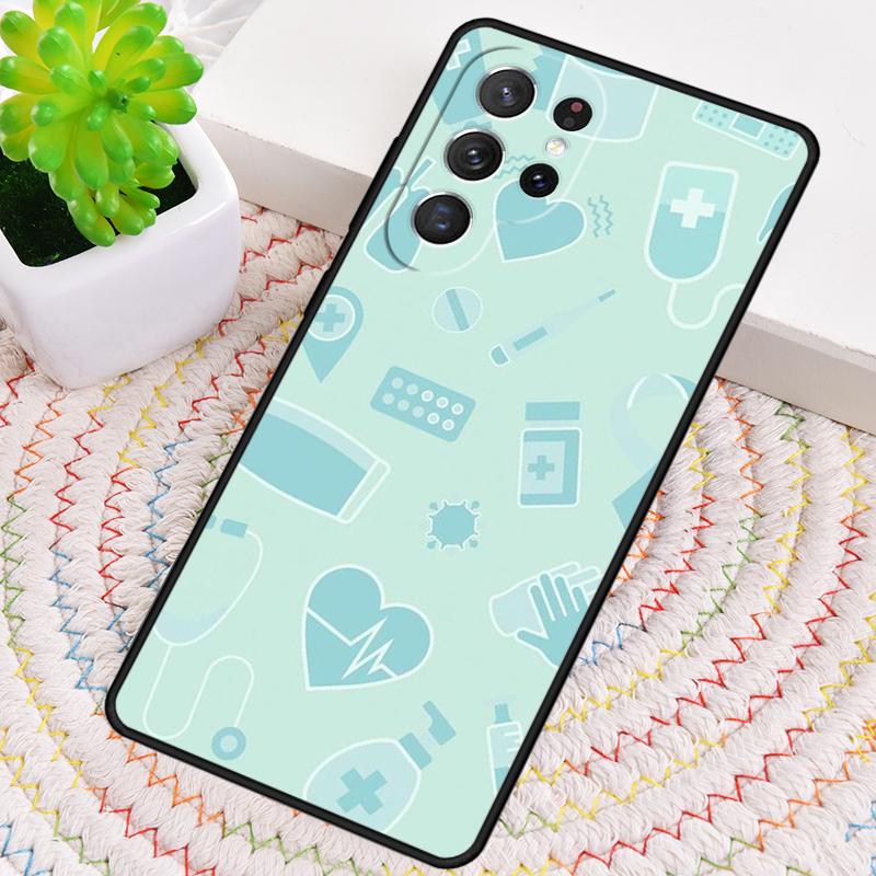 Medical Medicine Healthcare Nurse Silicone Phone Case For Samsung Galaxy note 10 pro S26 S25 S24 S23 S22 S21 Plus Ultra Cover