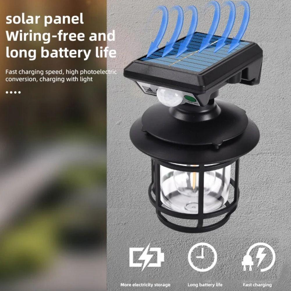 Remote Control Motion Induction Wall Lamp IP65 Waterproof Solar Street Floodlight  Front Porch