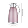 Bollitore Termico Isolato in Acciaio Inossidabile Multifunzionale 2,3L Caffettiera Tisaniera Caraffa Brocca per Caffetteria Cucina Casa Ufficio Tè