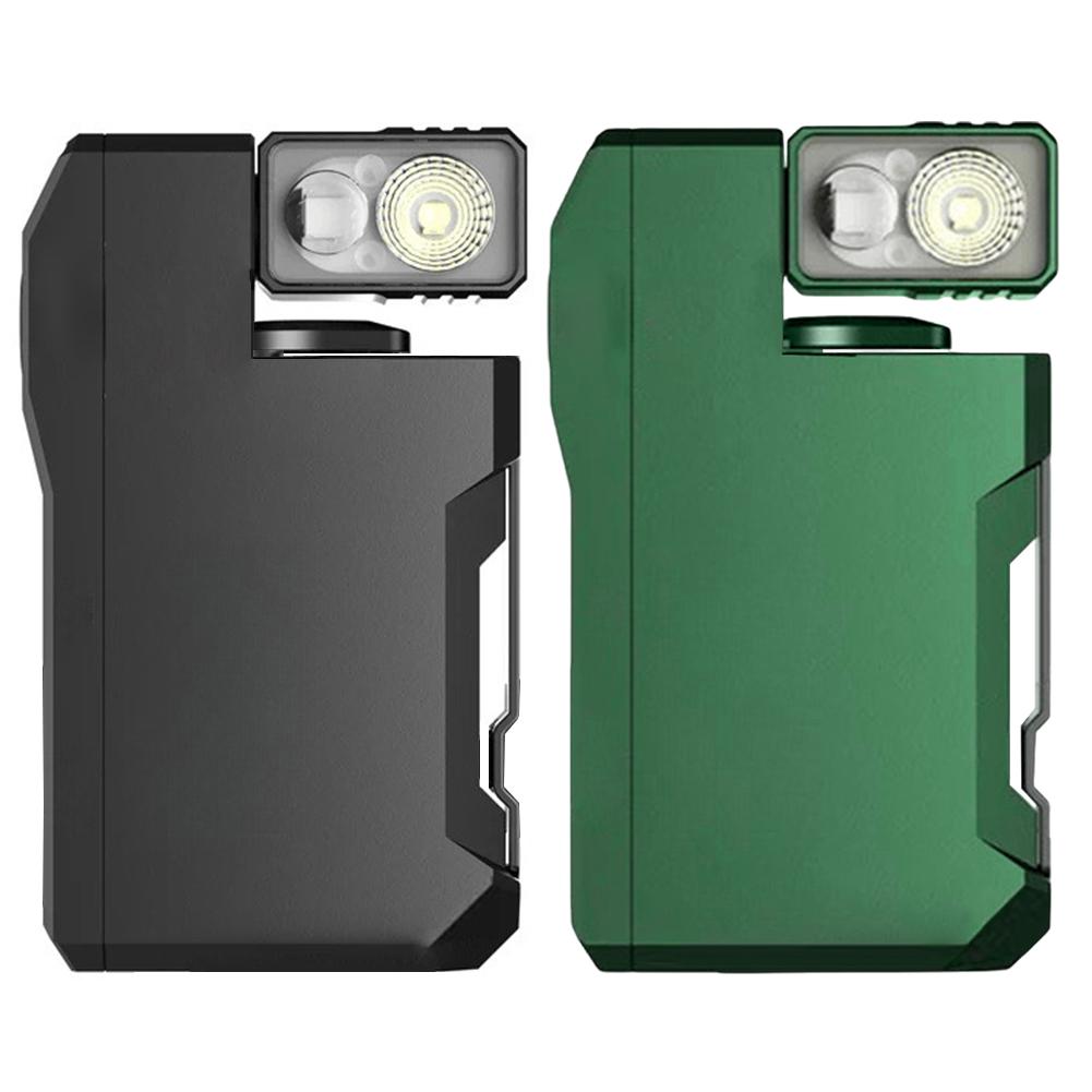 Magnetic LED Flashlight Pocket Flashlight Rechargeable Magnetic Keychain Work Light 180° Rotating Waterproof Outdoor Emergency