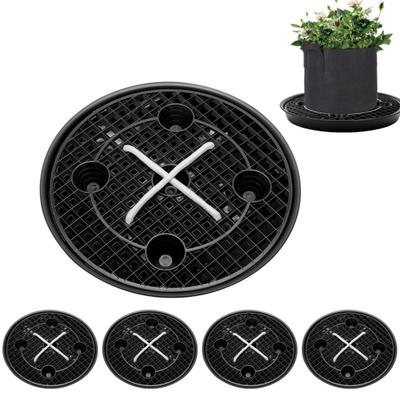 4 Pcs Self-Watering Fabric Pot Base Auto-Irrigation Plant Saucer Breathable Planter Base