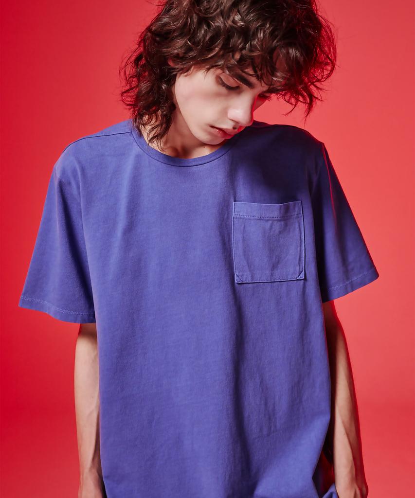 GALEX Daily Pocket Short Sleeve Pigment Blue Ga4284 Bl