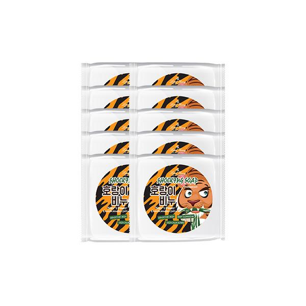 Tiger Soap 100g x 10/Large Capacity Skin Care/Contains Tea Tree/Cleansing Foam/Handmade Soap Tiger Soap 7+3 Soap