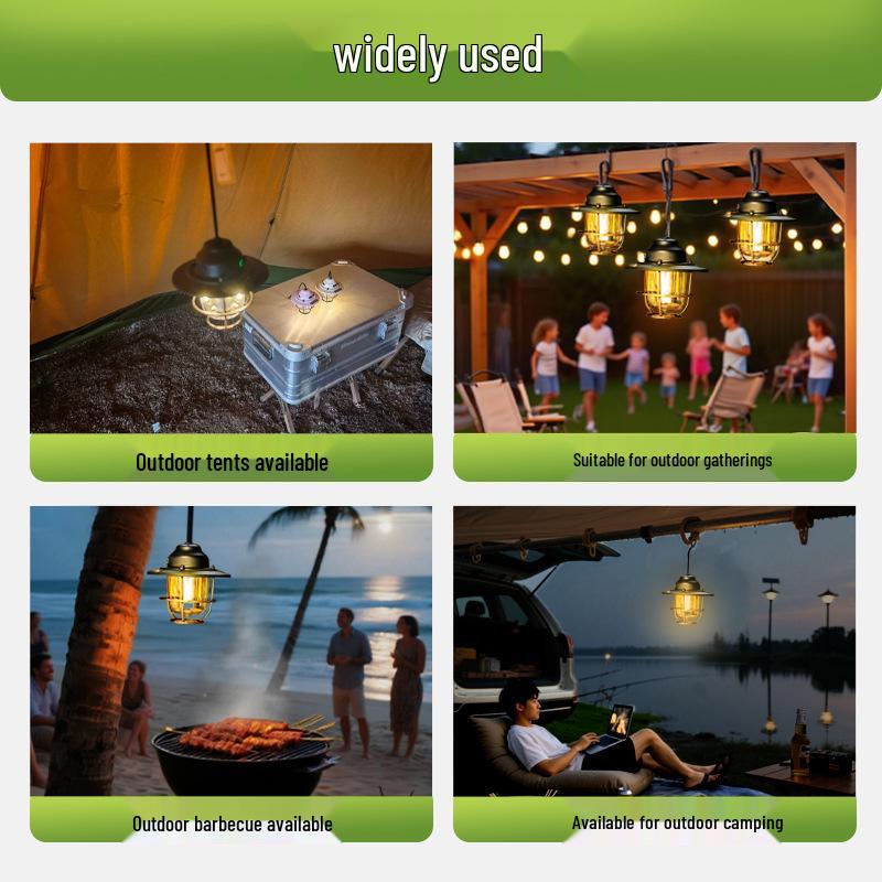 Retro Pinecone Lantern - Ultra-Long Battery Outdoor Camping & Tent Lamp