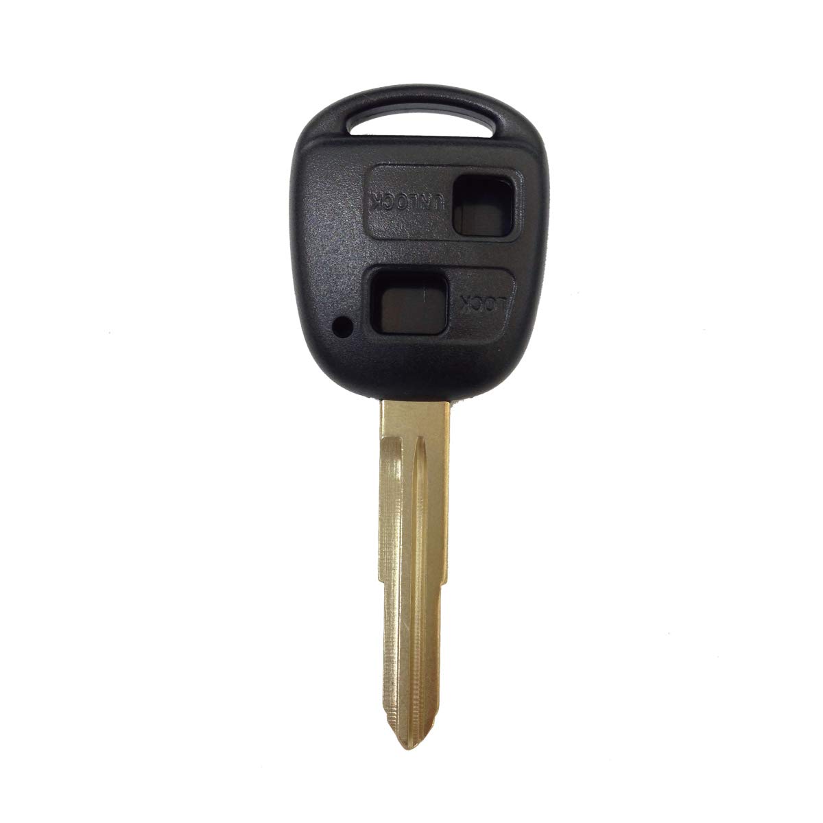 Blank Spare for Remote Compatible with Original Remote Keyless Entry Key, Key, Control, Control, (Toyota/Daihatsu 2-Button Type)