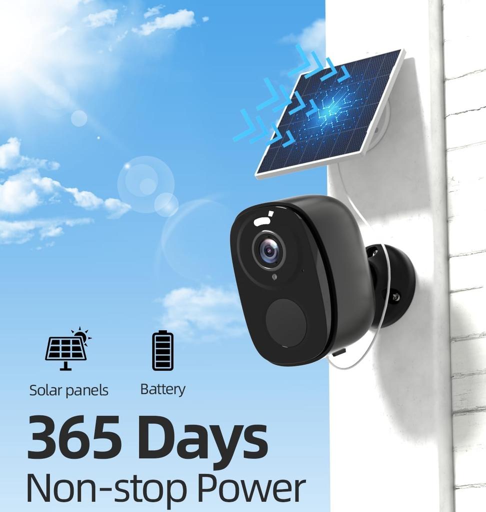 OKAM PRO Güneş Enerjili Kamera HD 5MP 4G SIM Kartlı Kamera 5000mAh Pil 130° Geniş Açı Dış Mekan Kamerası Su Geçirmez IP CCTV Renkli Gece Görüşü