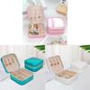 Fashion Mini Jewelry Box With Upgraded Pu Leather For Earrings And Necklace Storage