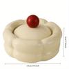 Elegant Cream Colored with Lid, Modern, Unique Design for Home and Living Room Decor,Ashtray for Living Room, Decorative Tray, Contemporary Style