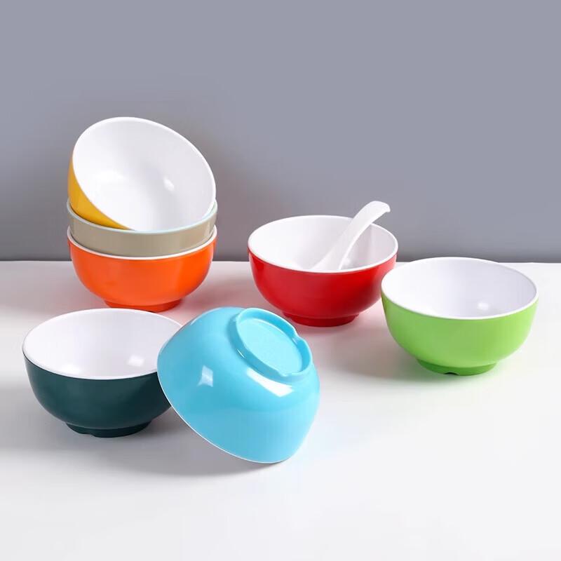A8 Melamine Two-Tone Commercial Serving Bowls