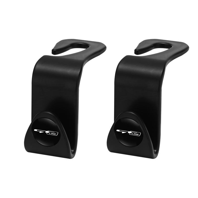 SKTF2 2Pcs Car Seat Back Hooks Storage Hanger Holder Organizer For KIA RIO Sorento Ceed K9 Stinger Soul Cerato EV6 Forte Niro Stonic