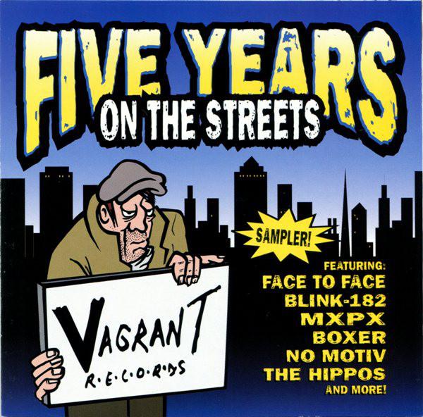 

CD VARIOUS - Five Years On The Streets VR335 Vagrant Records 1998 US Rock Used