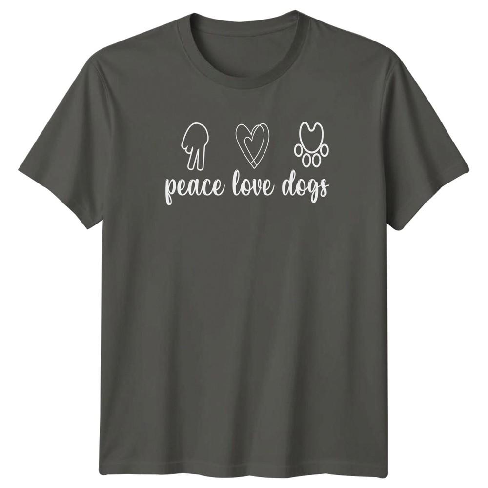 Peace Love Dogs TShirt Dog Lovers Dogs Birthday Gift For Him And Her S