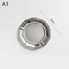 Silver Stainless Steel Cake Tray Round Mirror Surface Dessert Plate for Restaurant Buffet Food Display