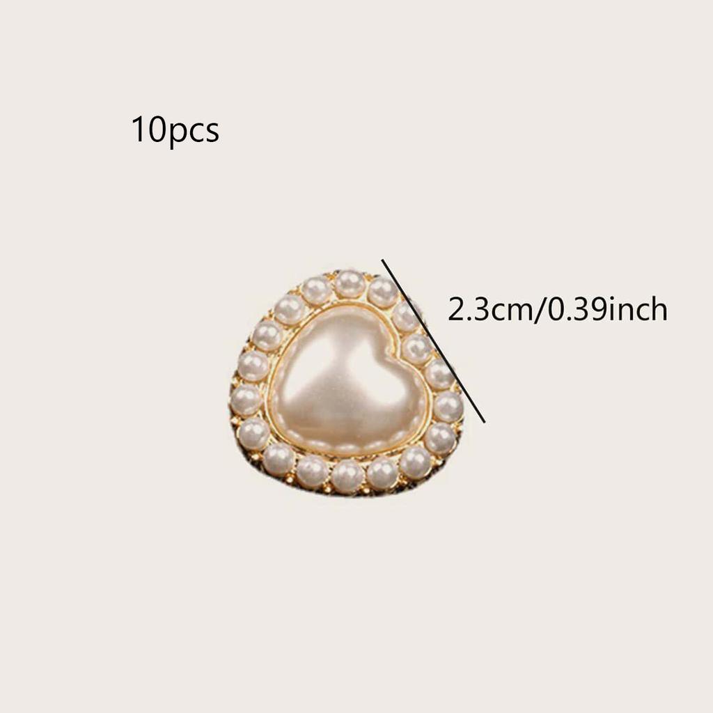 10 Stück - 23MM Legierung Glänzender Strass Perle Kleidungsknöpfe DIY Kleidung Nähknopf Handarbeit Dekorative Näherei