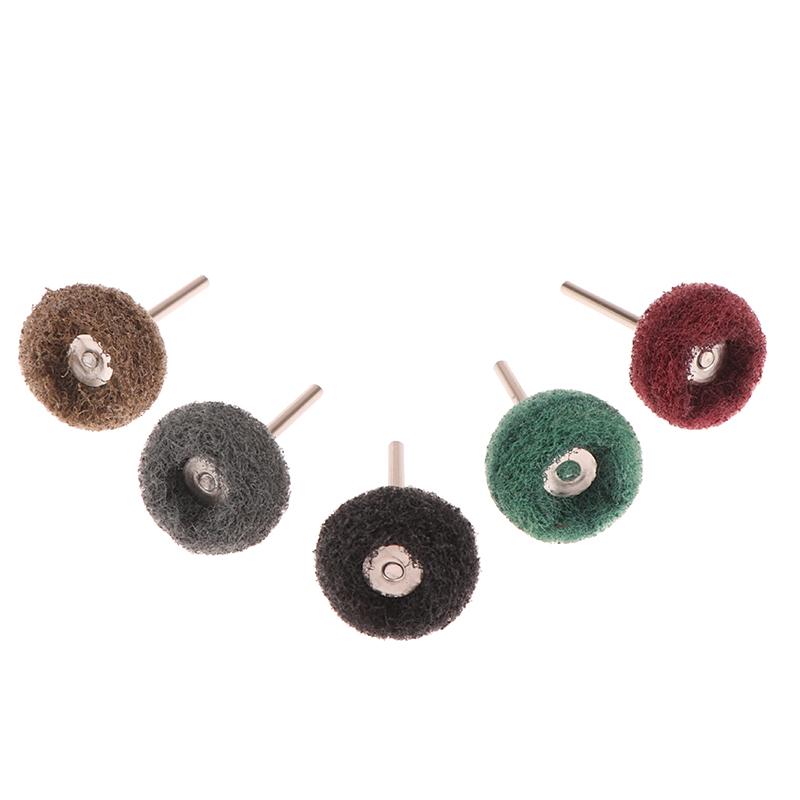 10/12Pcs Mini Drill Abrasive Brush Nylon Buffing Polishing Wheel Rotary Hand Tool Accessories Set Rust Remover