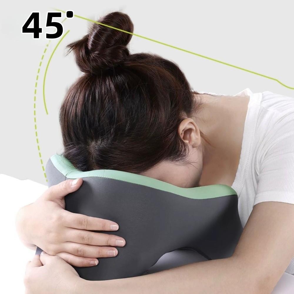 Relaxing U-shaped Ergonomic Table Pillow Facial Support Comfortable Memory Pillow Lightweight Breathable Neck Pillow Office Use