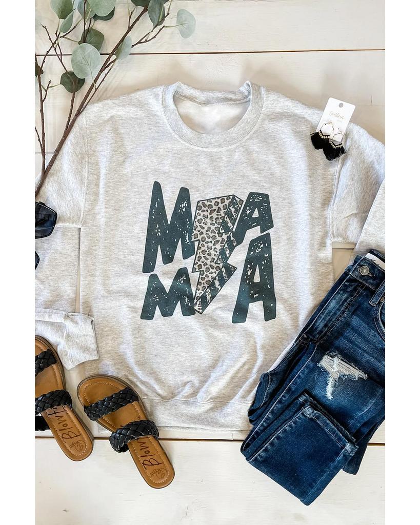 Azura Exchange Langärmiges Sweatshirt mit Leopardenmuster