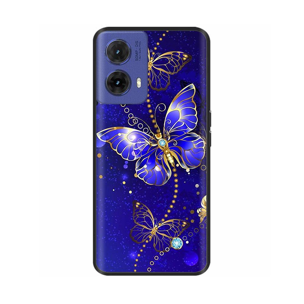 For Motorola Moto G85 Case Butterfly Soft Matte Silicone Back Cover For Moto G85 5G Cases MOTOG85 G 85 5G Funda Full Phone Coque