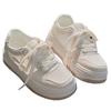 2025 New Summer Women's Shoes Little White Shoes Women's Mesh Shoes Breathable Thin Mesh Shoes Versatile Platform Sports Board Shoes