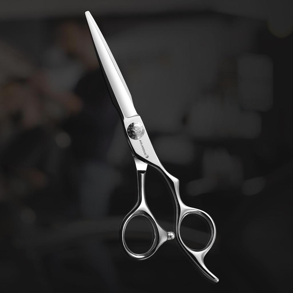 AOLANDUO Professional Hair Cutting Scissors Are 6 Inches and Have Very Sharp 440C Steel Hair Cutting Scissors Are Have Smooth Movements and Fine Come