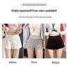 Women's Plus Size Low-Waist Black Drawstring Sports Shorts - Spicy, Slimming, Hip-Hugging, Casual Hot Pants for Autumn