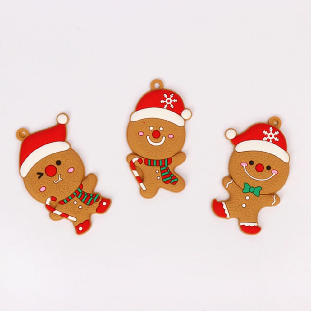 Small Gingerbread Man Pendant Cute Christmas Tree Decorations Gingerbread Man Christmas Ornaments Set Santa for Xmas for Holiday