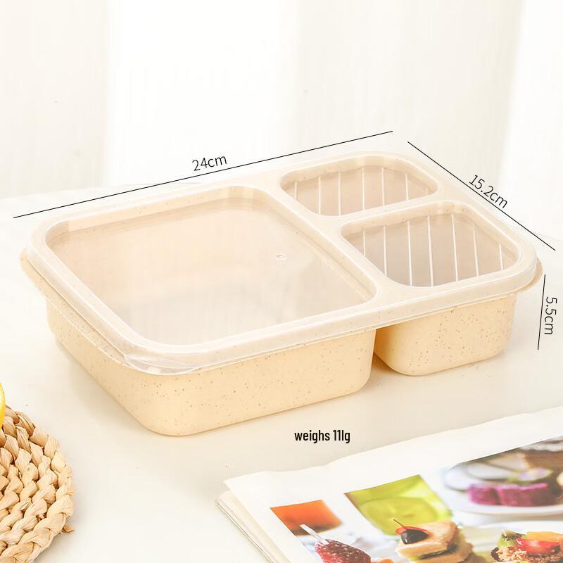 YUNLUAN Wheat Straw Partitioned Bento & Lunch Boxes