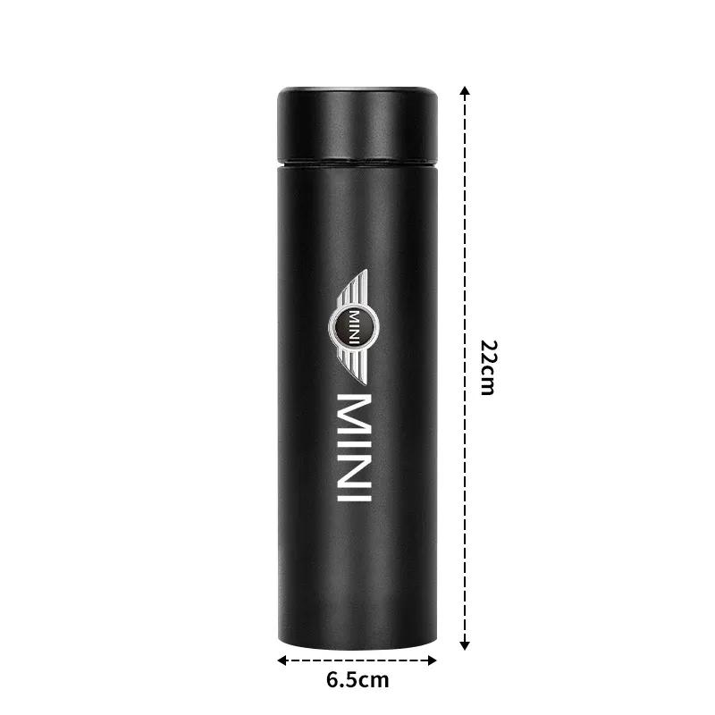 Temperature Display Thermos Cup Stainless Steel Thermos Bottle For BMW MINI WORKS One Cooper JCW R60 R59 R58 R57 R56 R55 F55