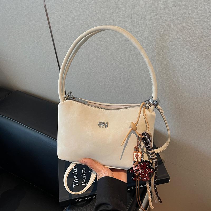 Hand bag women's 2025 new trendy light luxury niche high-end shoulder bag popular retro messenger bucket bag