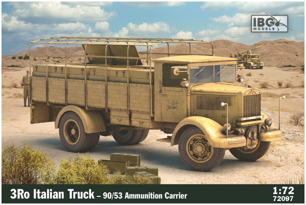 IBG 1/72 Scale Italian Army Lancia 3Ro Self-Propelled Anti-Aircraft Gun Ammunition Truck Plastic Model Kit PB72097