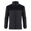 Men S Thick Fleece Lined Stand Collar Color Block Casual Jacket
