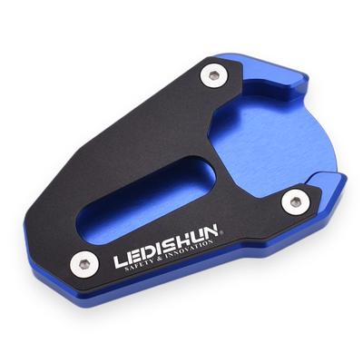 LEDISHUN Motorcycle Side Stand Plate for Suzuki SV650X (2018-2024) and SV650 (2016-2024) (Blue)
