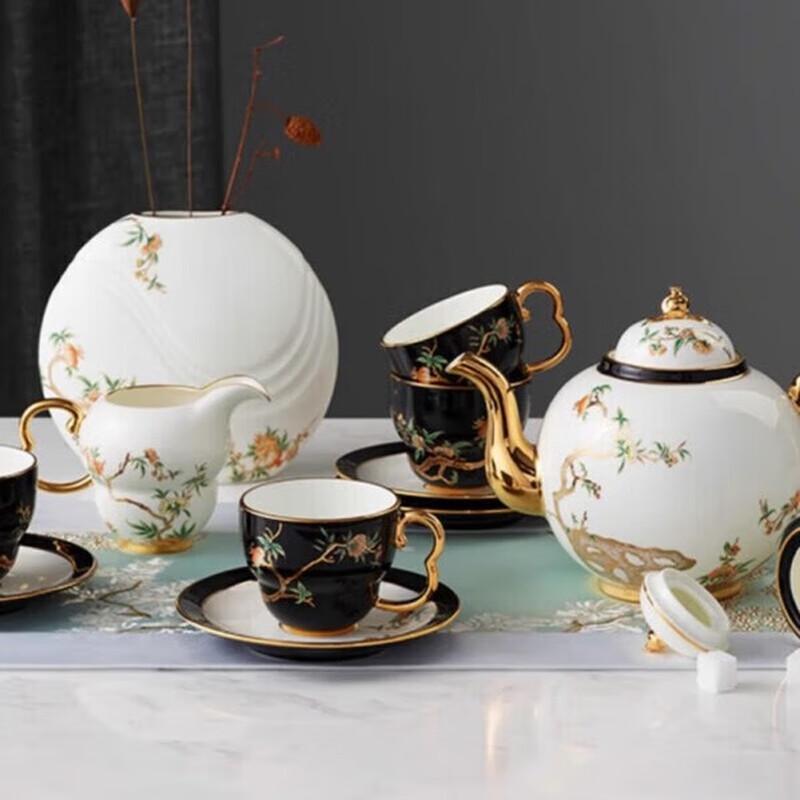 Yongfengyuan Pomegranate Garden Ceramic Coffee/Tea Set