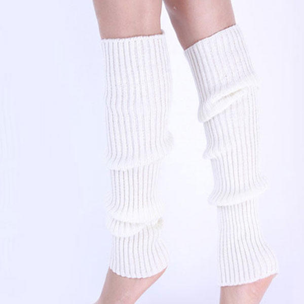 Punk Solid Black Cool Knit Long Socks Women Outdoor Knee High Elastic Leg Warmers 2020 Lady Warm Slim Gothic Hip-hop Rock Sock