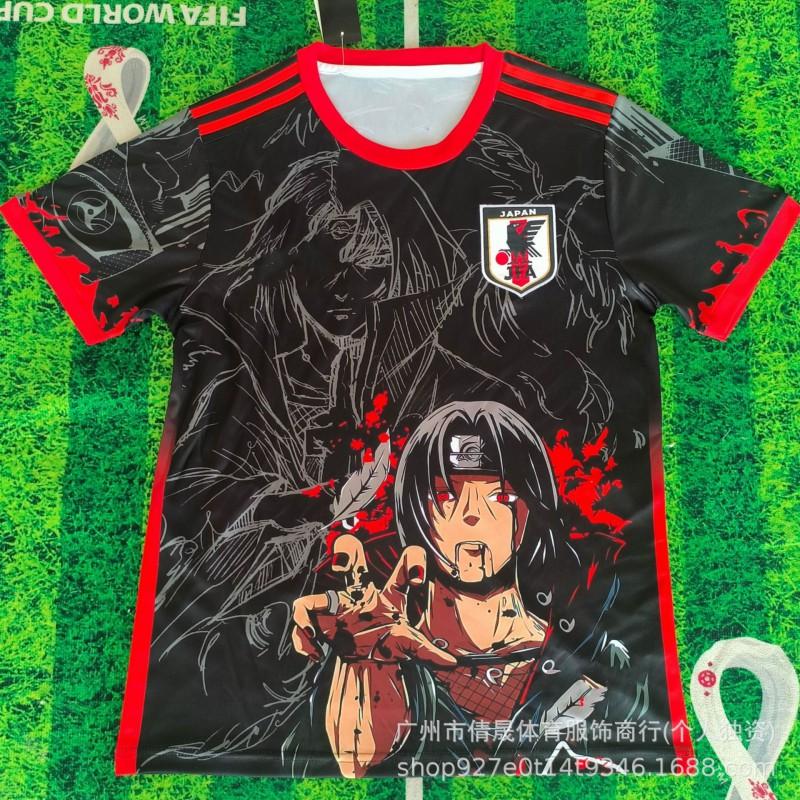 Japan National Team Soccer Jersey Anime Digital Collab Edition Mens Breathable Quick-Dry Short Sleeve Football Shirt