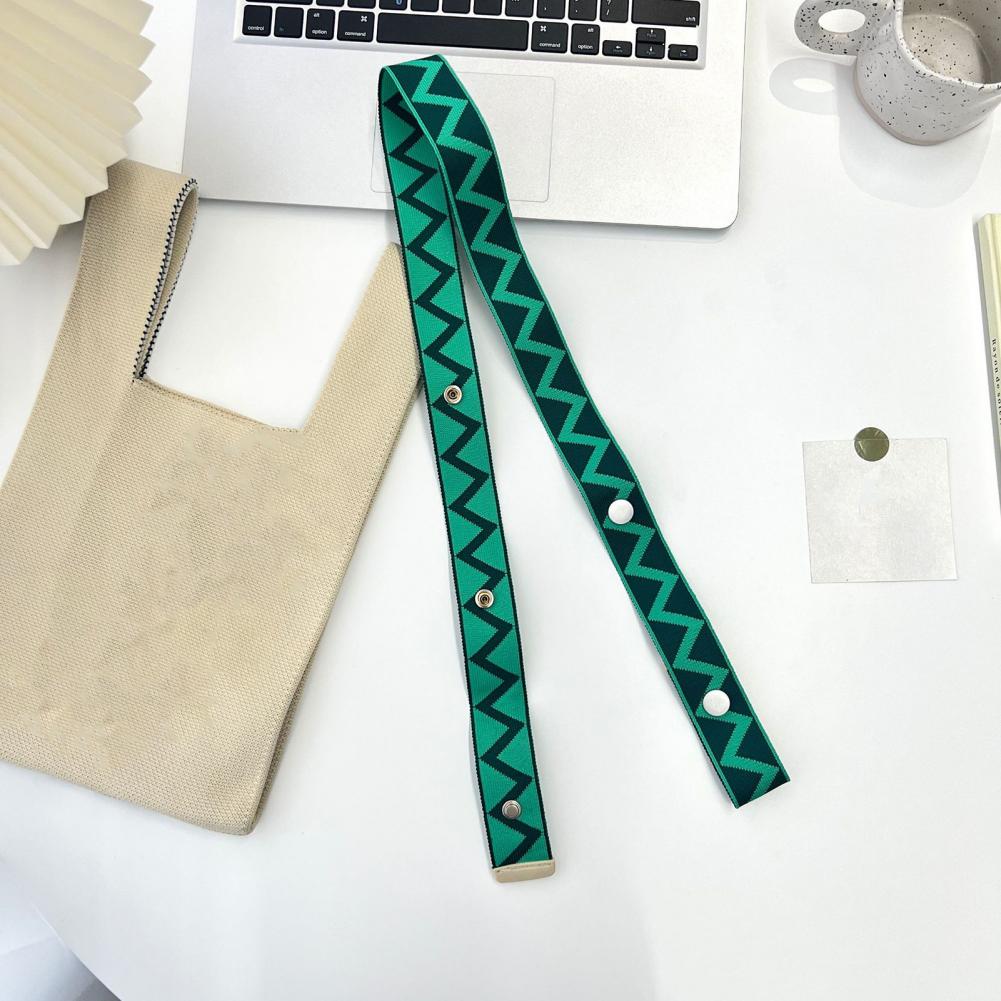 Shoulder Bag Strap Geometric Print Contrast Color Great Tenacity Great Load Bearings Handbag Strap Crossbody Bag Accessories