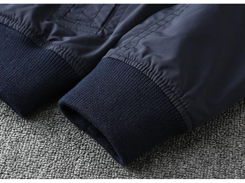 Herren Herbst/Winter Schlanke Passform Windjacke: Business Casual, Vielseitig, Doppellagige Reversjacke.