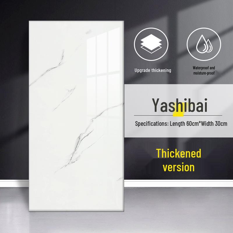 

Водонепроникна наклейка на стіну під мармурову плитку: Самоклеючі вологостійкі шпалери для ремонту ванної кімнати 30x60 cm