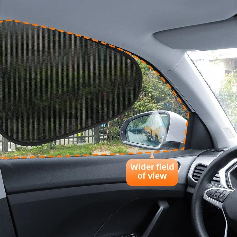 Universal Car Sunshade Electrostatic 4-Layer Side Window Sun Shade Cover for Car Sun Block Curtains UV Protection Sun Visor Film