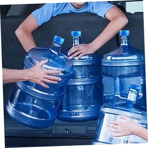 3-Piece Silicone Water Jug Lid, Reusable Water Jug Cap, Sealing Cover for Water Bucket, Silicone Cover for Water Bottle, Leak-Proof