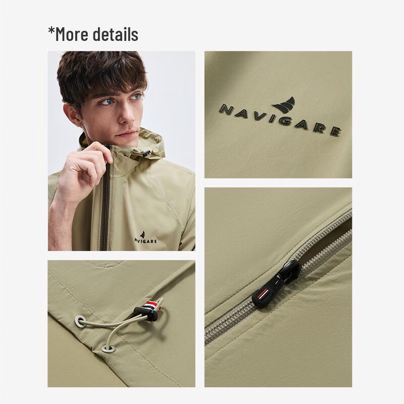 Navigare Men's Hooded Outdoor Sun Protection Jacket